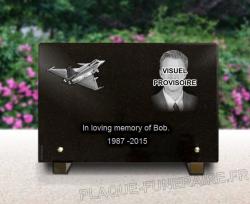 Memorial plaque plane