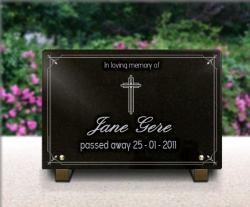 Grave plaque granite