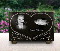 Grave plaque fish