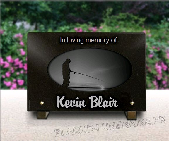 Memorial plaque granite  . 20 x 30 cm.