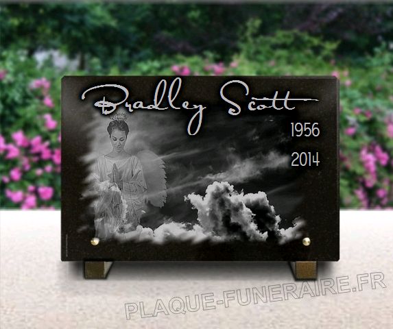 Memorial plaque granite  . 20 x 30 cm.