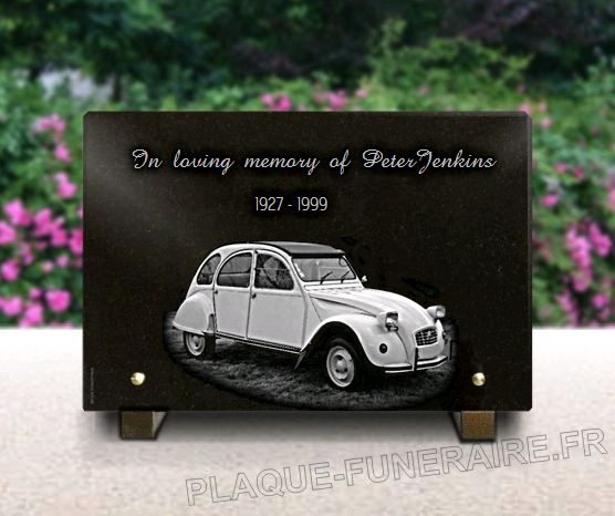 Memorial plaque granite  . 20 x 30 cm.