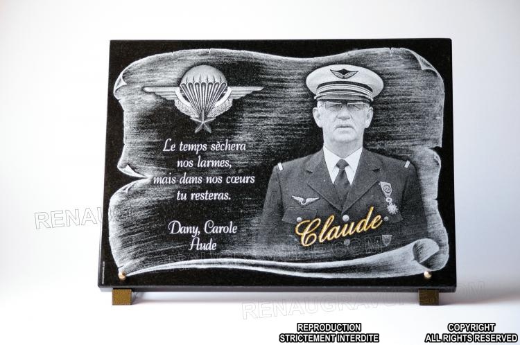 Funeral plaque for a soldier