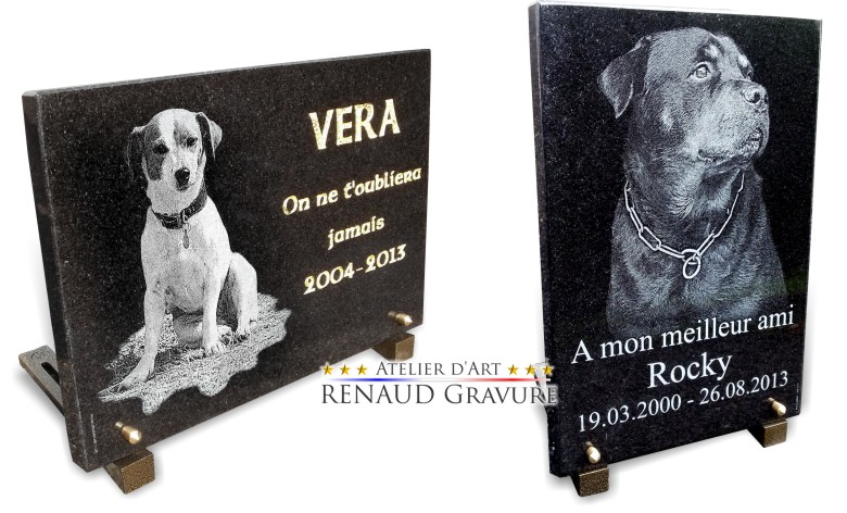 funeral plaque for dog grave